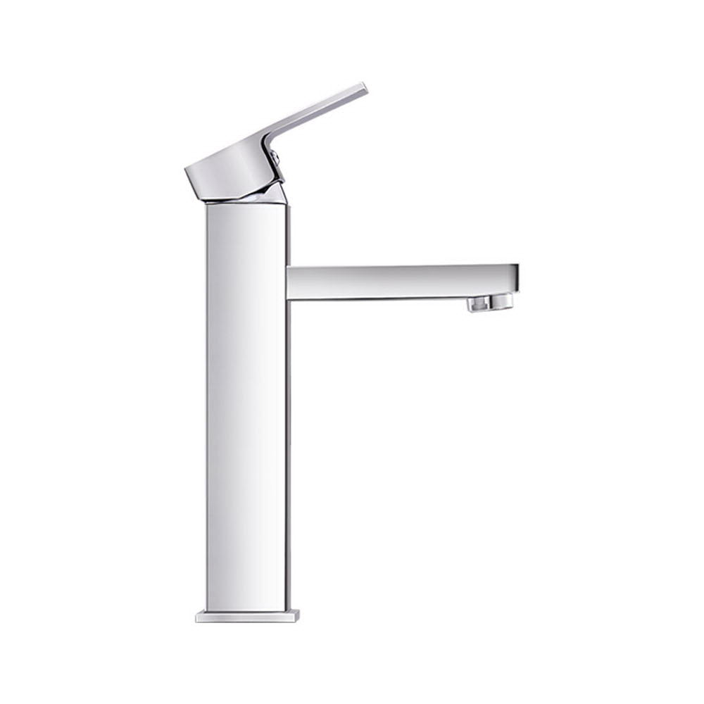 Tap & Sink Accessories: Cefito Bathroom Basin Mixer Tap Square Tall Faucet Vanity Laundry Chrome