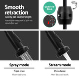 Tap & Sink Accessories: Cefito Kitchen Mixer Tap Pull Down 2 Modes Sink Faucet Basin Laundry Black