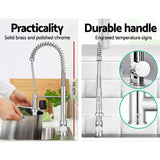 Tap & Sink Accessories: Cefito Kitchen Mixer Tap Pull Down 2 Modes Sink Faucet Basin Laundry Chrome