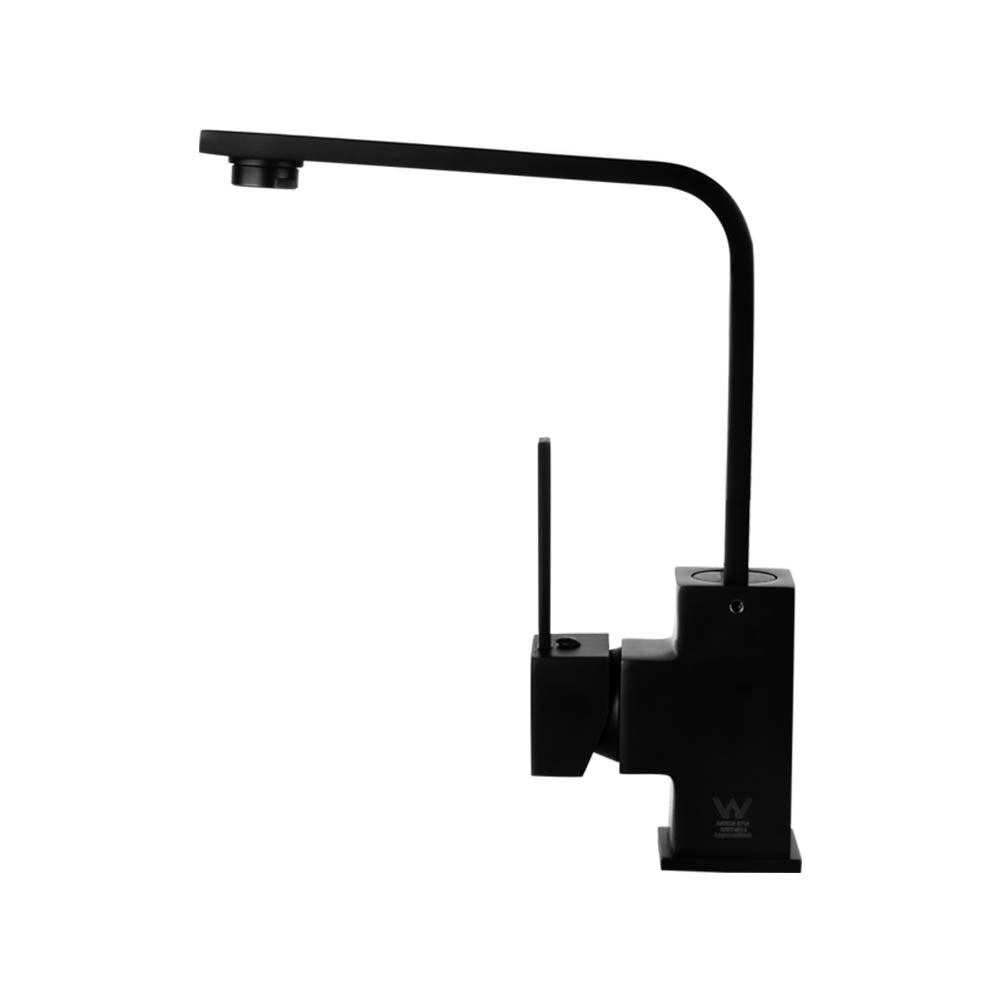 Tap & Sink Accessories: Cefito Kitchen Mixer Tap Mixer Square Sink Faucet Basin Laundry Black