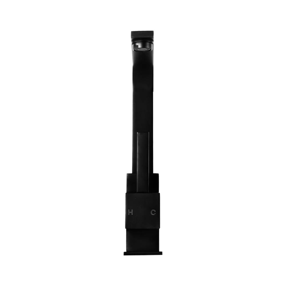 Tap & Sink Accessories: Cefito Kitchen Mixer Tap Mixer Square Sink Faucet Basin Laundry Black