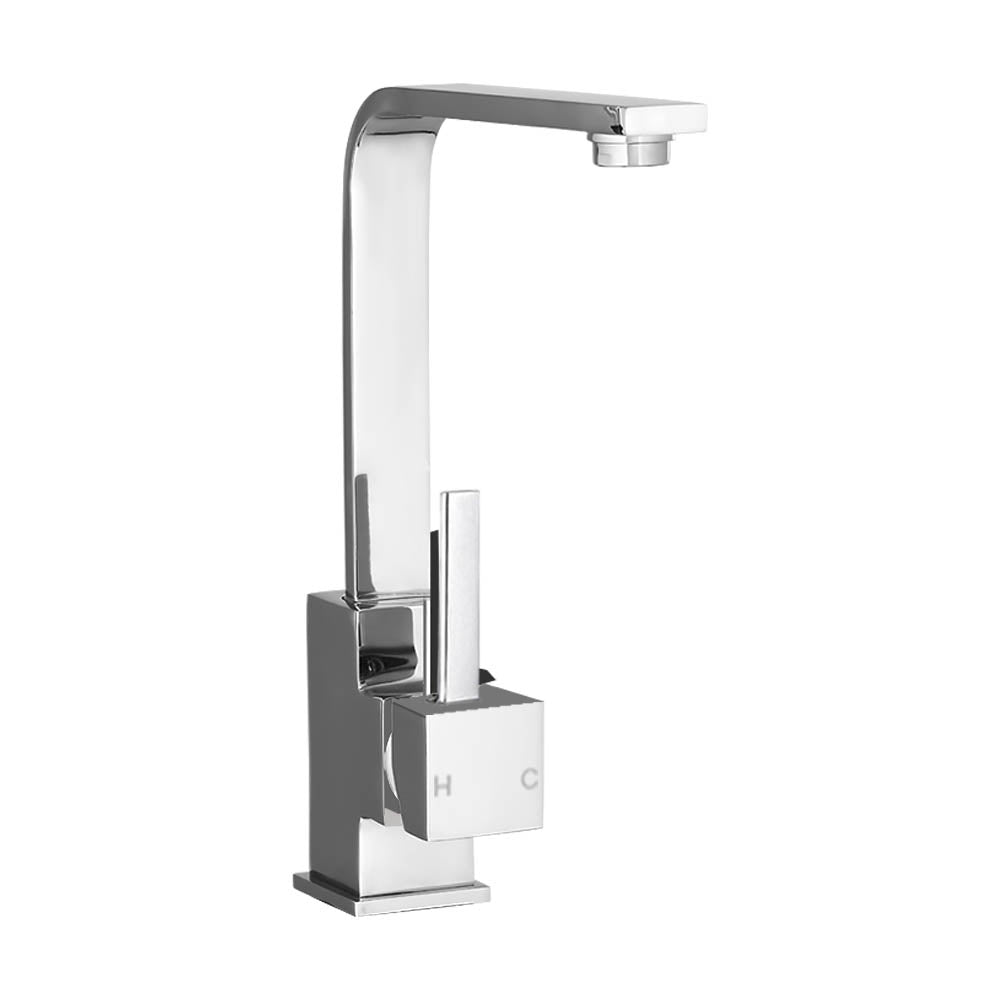Tap & Sink Accessories: Cefito Kitchen Mixer Tap Mixer Square Sink Faucet Basin Laundry Chrome