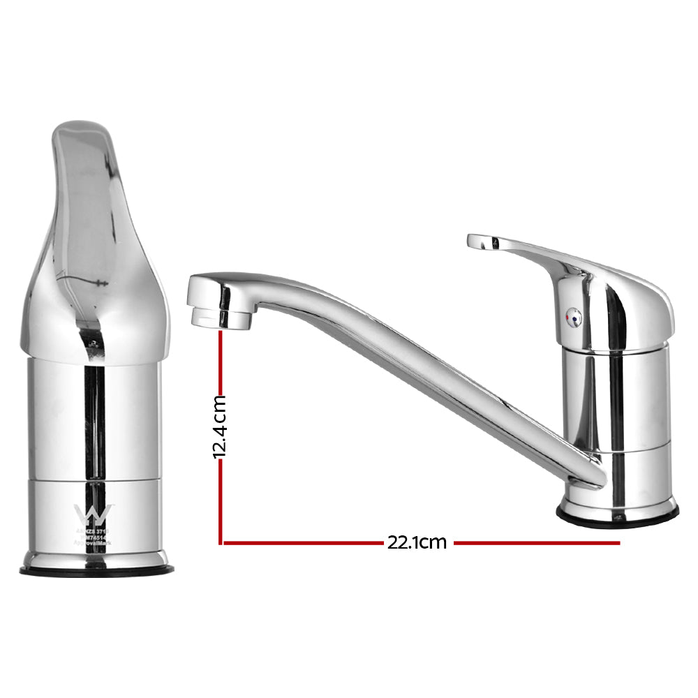 Tap & Sink Accessories: Cefito Kitchen Mixer Tap Mixer Long Spout Sink Faucet Basin Laundry Chrome