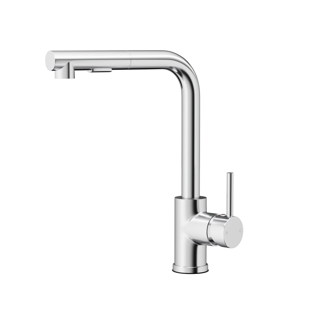 Tap & Sink Accessories: Cefito Kitchen Mixer Tap Pull Out Rectangle 2 Mode Sink Basin Faucet Swivel WELS Chrome