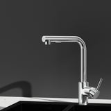 Tap & Sink Accessories: Cefito Kitchen Mixer Tap Pull Out Rectangle 2 Mode Sink Basin Faucet Swivel WELS Chrome
