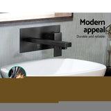 Tap & Sink Accessories: Cefito Bathroom Basin Mixer Tap Separate Faucet Vanity Laundry Black