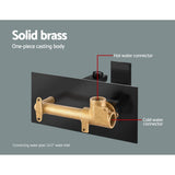 Tap & Sink Accessories: Cefito Bathroom Basin Mixer Tap Separate Faucet Vanity Laundry Black