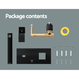 Tap & Sink Accessories: Cefito Bathroom Basin Mixer Tap Separate Faucet Vanity Laundry Black