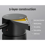 Shower Accessories: Cefito Basin Mixer Wall Tap Round Brass Faucet Shower Bathtub Black
