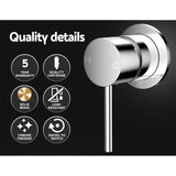 Shower Accessories: Cefito Basin Mixer Wall Tap Round Brass Faucet Shower Bathtub Chrome