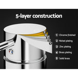 Shower Accessories: Cefito Basin Mixer Wall Tap Round Brass Faucet Shower Bathtub Chrome