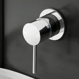 Shower Accessories: Cefito Basin Mixer Wall Tap Round Brass Faucet Shower Bathtub Chrome