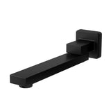Tap & Sink Accessories: Cefito Bathroom Mixer Spout Wall Bath Tap Square Swivel Bathtub Black