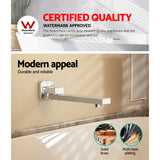 Tap & Sink Accessories: Cefito Bathroom Mixer Spout Wall Bath Tap Square Swivel Bathtub Chrome