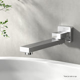 Tap & Sink Accessories: Cefito Bathroom Mixer Spout Wall Bath Tap Square Swivel Bathtub Chrome