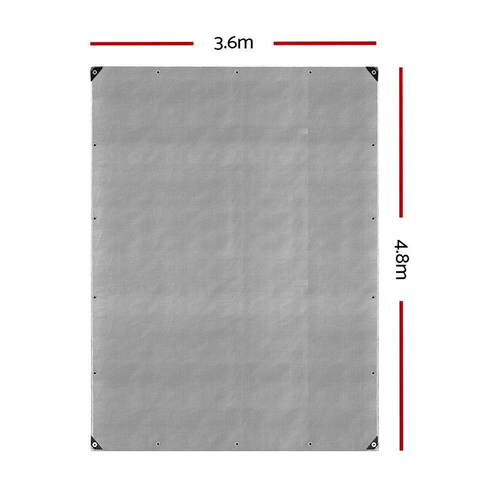 Caravan Accessories: Instahut Tarp Tarpaulin 3.6x4.8m Canvas Camping Heavy Duty Sun Cover