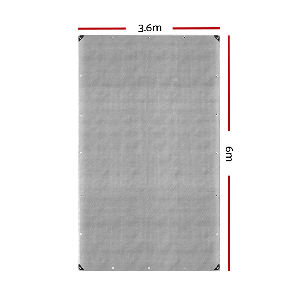 Caravan Accessories: Instahut Tarp Tarpaulin 3.6x6m Canvas Camping Heavy Duty Sun Cover