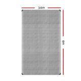 Caravan Accessories: Instahut Tarp Tarpaulin 3.6x6m Canvas Camping Heavy Duty Sun Cover