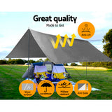 Caravan Accessories: Instahut Tarp Tarpaulin 3.6x6m Canvas Camping Heavy Duty Sun Cover