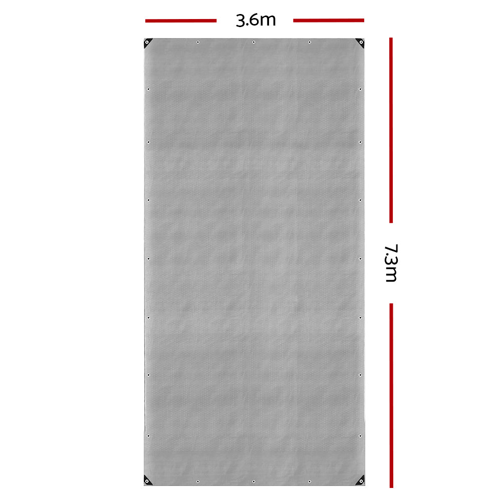 Caravan Accessories: Instahut Tarp Tarpaulin 3.6x7.3m Canvas Camping Heavy Duty Sun Cover