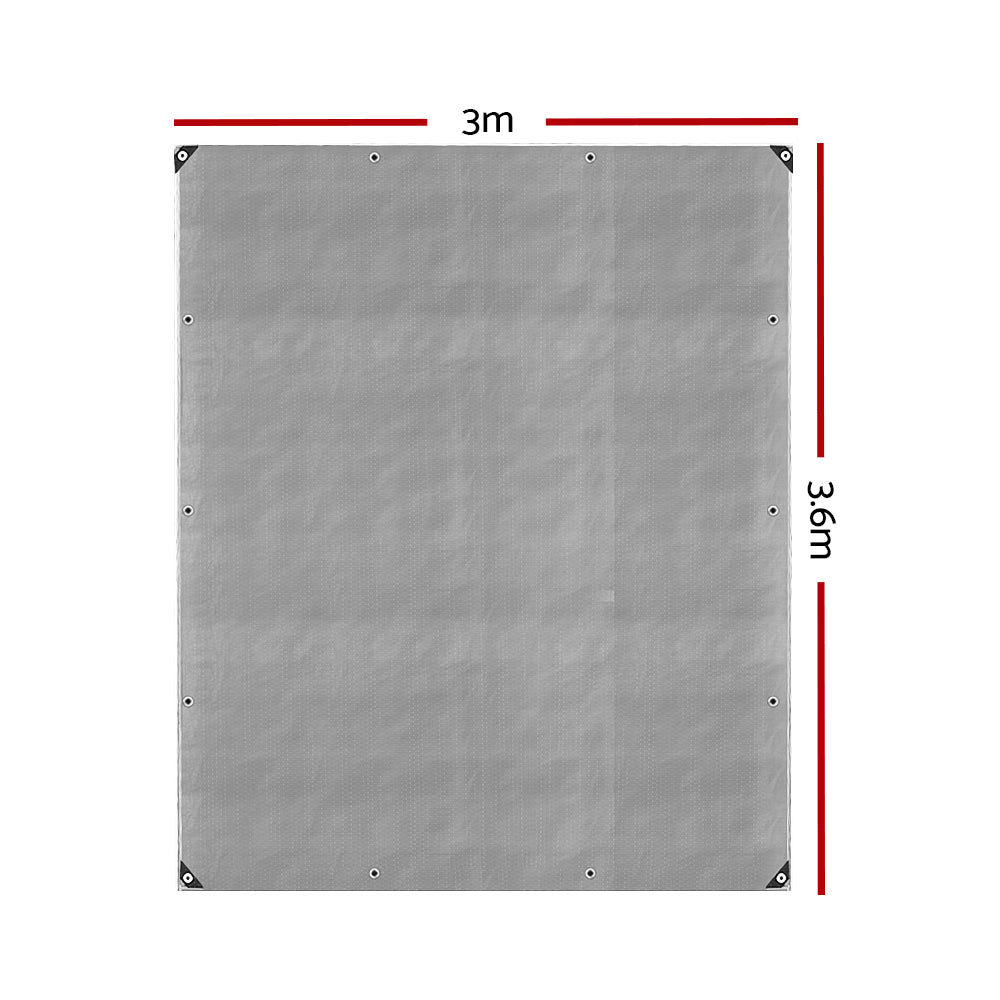 Caravan Accessories: Instahut Tarp Tarpaulin 3x3.6m Canvas Camping Heavy Duty Sun Cover