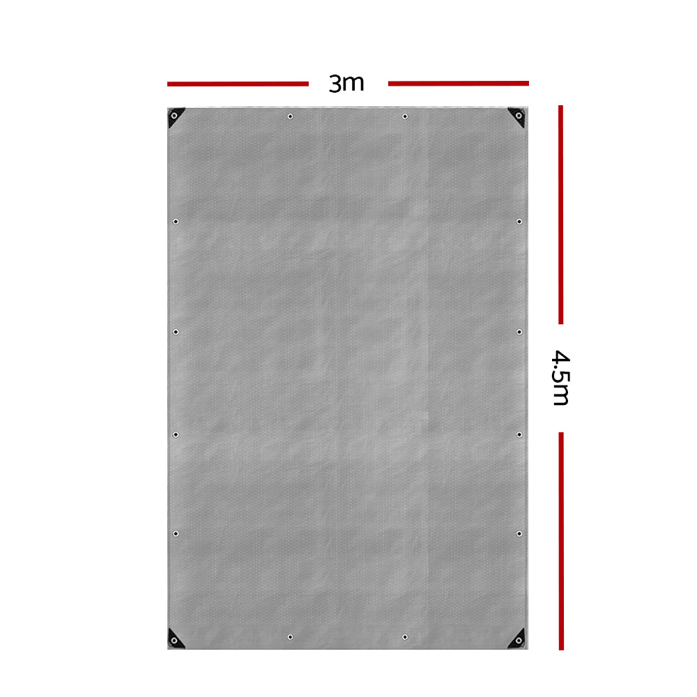 Caravan Accessories: Instahut Tarp Tarpaulin 3x4.5m Canvas Camping Heavy Duty Sun Cover