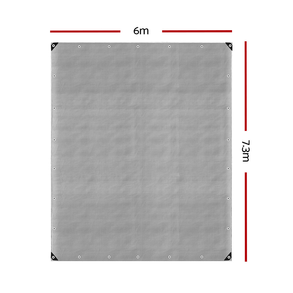 Caravan Accessories: Instahut Tarp Tarpaulin 6x7.3m Canvas Camping Heavy Duty Sun Cover