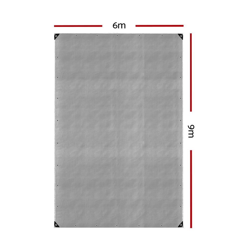 Caravan Accessories: Instahut Tarp Tarpaulin 6x9m Canvas Camping Heavy Duty Sun Cover
