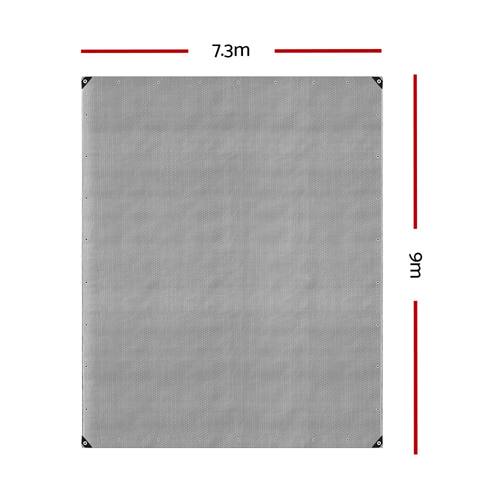 Caravan Accessories: Instahut Tarp Tarpaulin 7.3x9m Canvas Camping Heavy Duty Sun Cover
