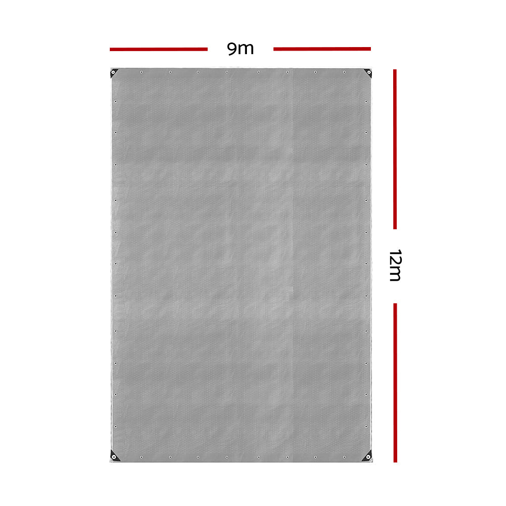 Caravan Accessories: Instahut Tarp Tarpaulin 9x12m Canvas Camping Heavy Duty Sun Cover