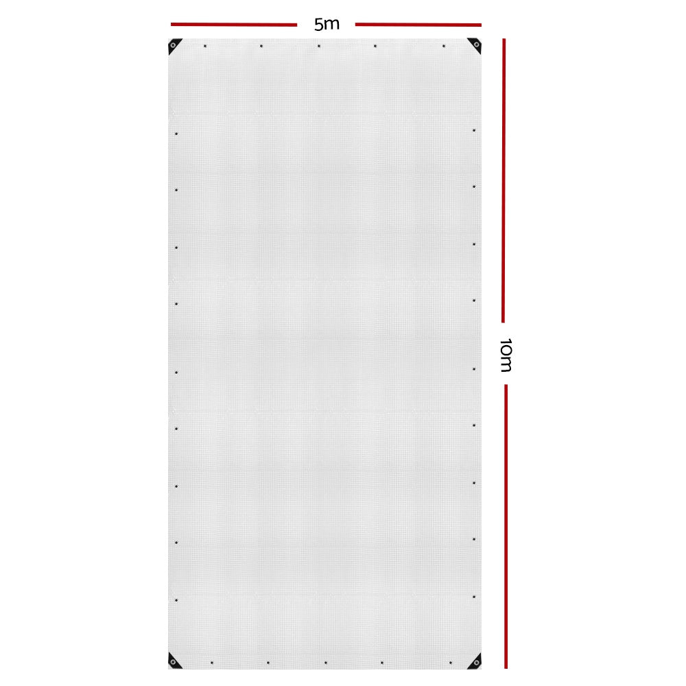 Caravan Accessories: Instahut Tarp Tarpaulin 5x10m Canvas Heavy Duty Camping Cover Clear