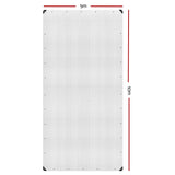 Instahut Tarp Tarpaulin 5x10m Canvas Heavy Duty Camping Cover Clear