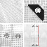 Caravan Accessories: Instahut Tarp Tarpaulin 5x6m Canvas Heavy Duty Camping Cover Clear
