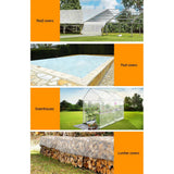 Caravan Accessories: Instahut Tarp Tarpaulin 5x6m Canvas Heavy Duty Camping Cover Clear