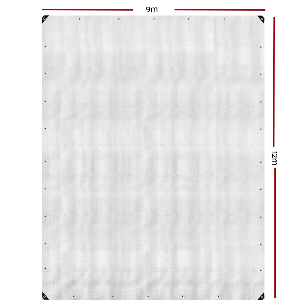 Caravan Accessories: Instahut Tarp Tarpaulin 9x12m Canvas Heavy Duty Camping Cover Clear
