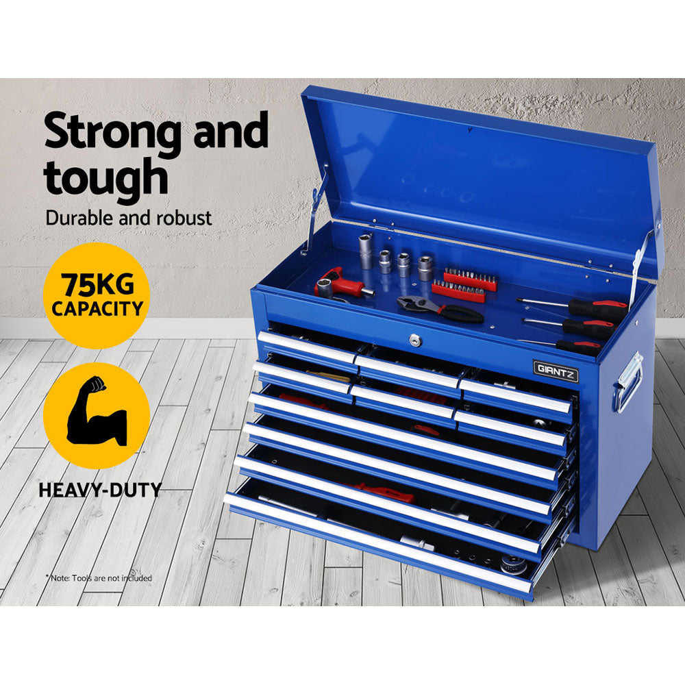 Tool Cabinets: Giantz 10 Drawer Tool Box Cabinet Chest Toolbox Storage Garage Organiser Blue