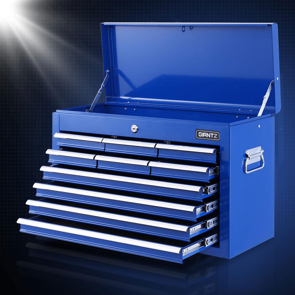 Tool Cabinets: Giantz 10 Drawer Tool Box Cabinet Chest Toolbox Storage Garage Organiser Blue