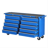 Tool Boxes: Giantz Tool Chest Trolley 10 Drawers Toolbox Storage Blue