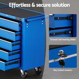 Tool Boxes: Giantz Tool Chest Trolley 10 Drawers Toolbox Storage Blue