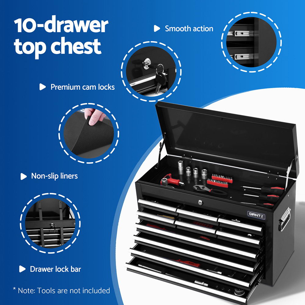 Tool Boxes: Giantz 13 Drawer Tool Box Cabinet Chest Toolbox Storage Garage Organiser Black