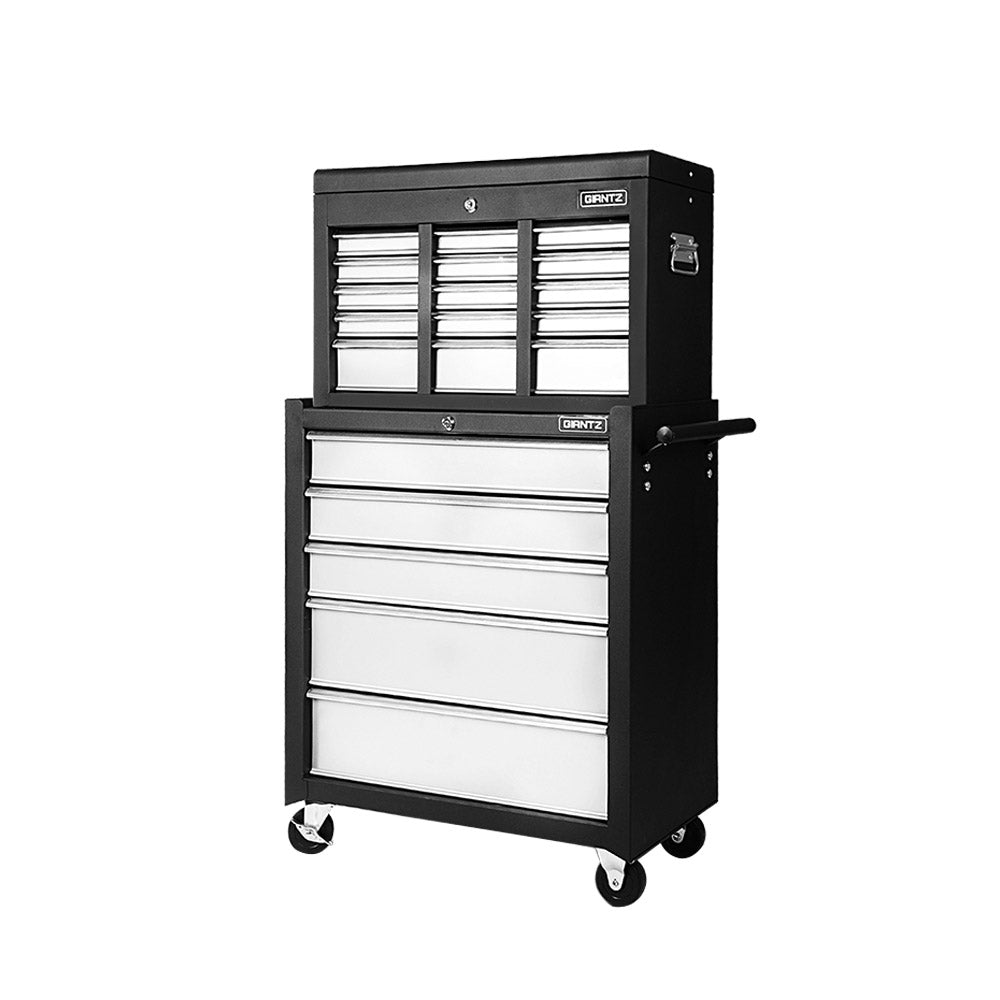 Tool Cabinets: Giantz 14 Drawer Tool Box Cabinet Chest Mechanic Garage Storage Trolley Grey