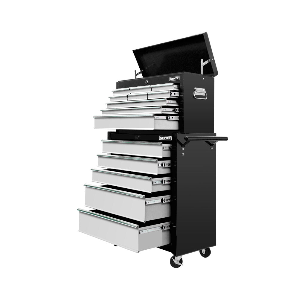 Tool Cabinets: Giantz 14 Drawer Tool Box Cabinet Chest Mechanic Garage Storage Trolley Grey