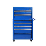 Giantz 14 Drawer Tool Box Cabinet Chest Mechanic Garage Storage Trolley Blue