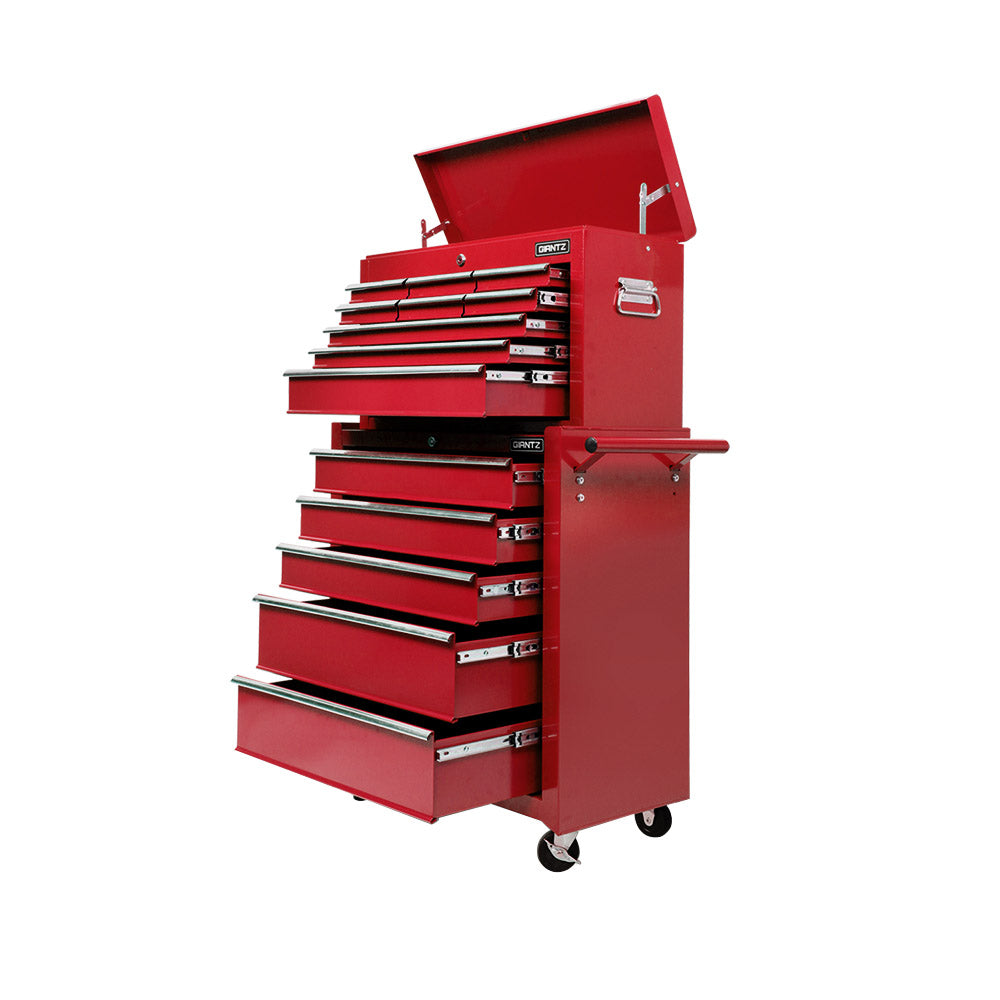 Tool Cabinets: Giantz 14 Drawer Tool Box Cabinet Chest Mechanic Garage Storage Trolley Red