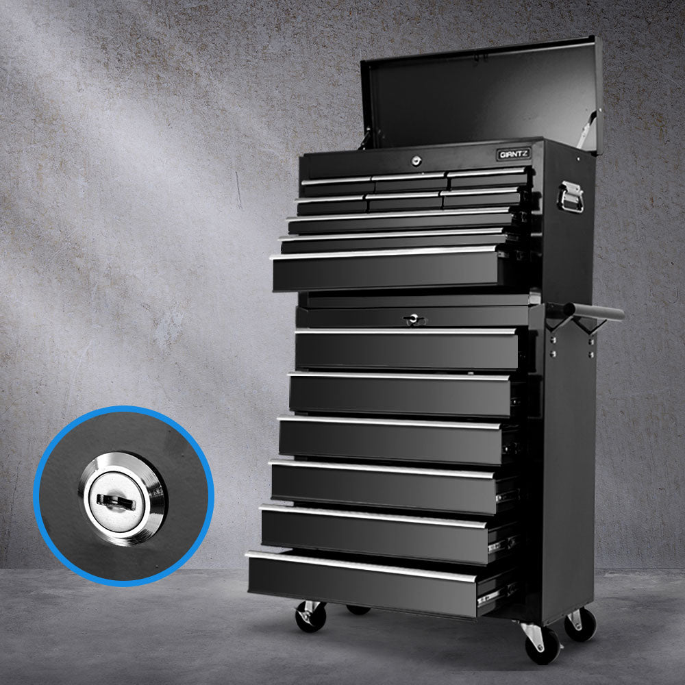 Tool Cabinets: Giantz 15 Drawer Tool Box Cabinet Chest Trolley Toolbox Garage Storage Box