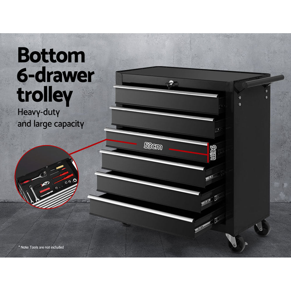 Tool Cabinets: Giantz 16 Drawer Tool Box Cabinet Chest Trolley Toolbox Garage Storage Box
