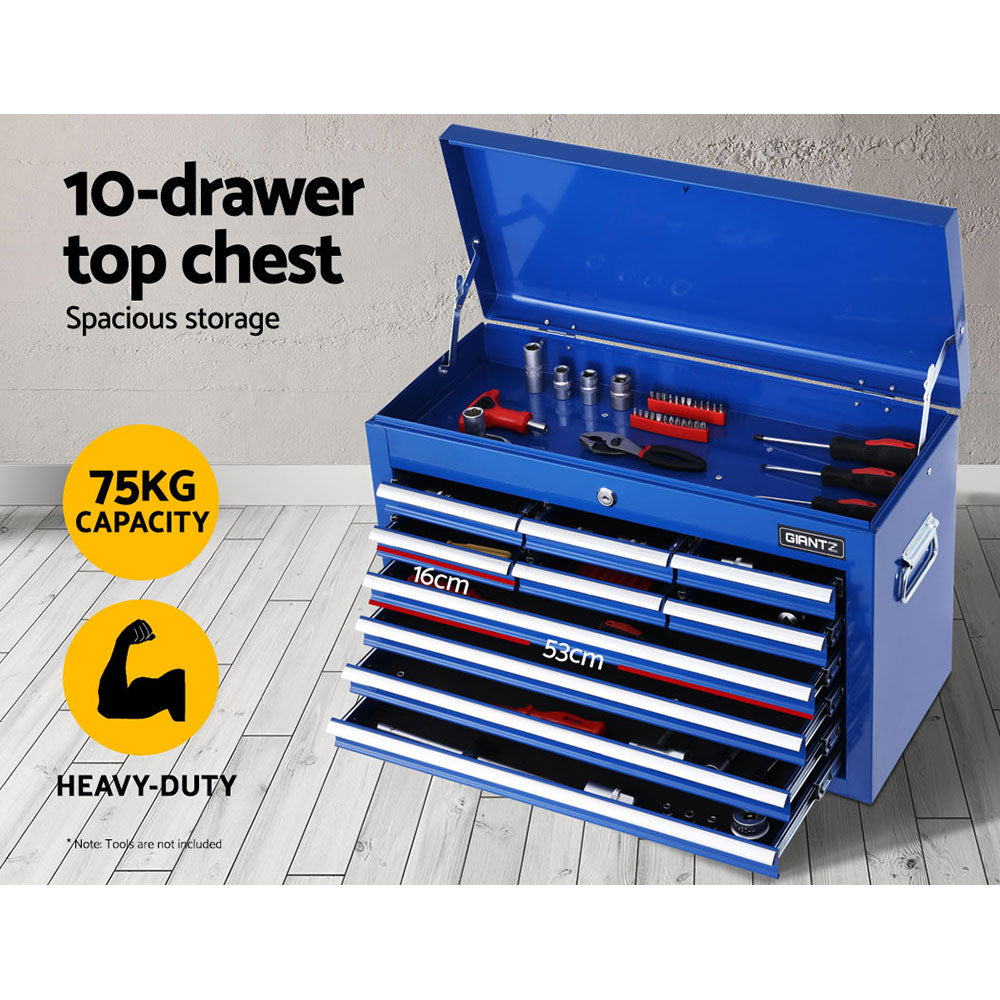Tool Cabinets: Giantz 17 Drawer Tool Box Cabinet Chest Trolley Toolbox Garage Storage Box Blue