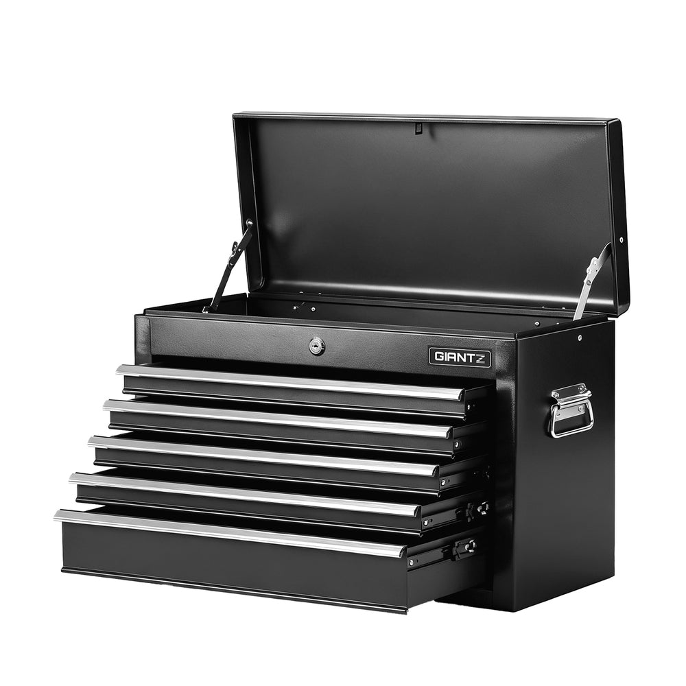 Tool Boxes: GIANTZ 5 Drawer Tool Chest Box Cabinet Lockable Garage Storage Organiser Black