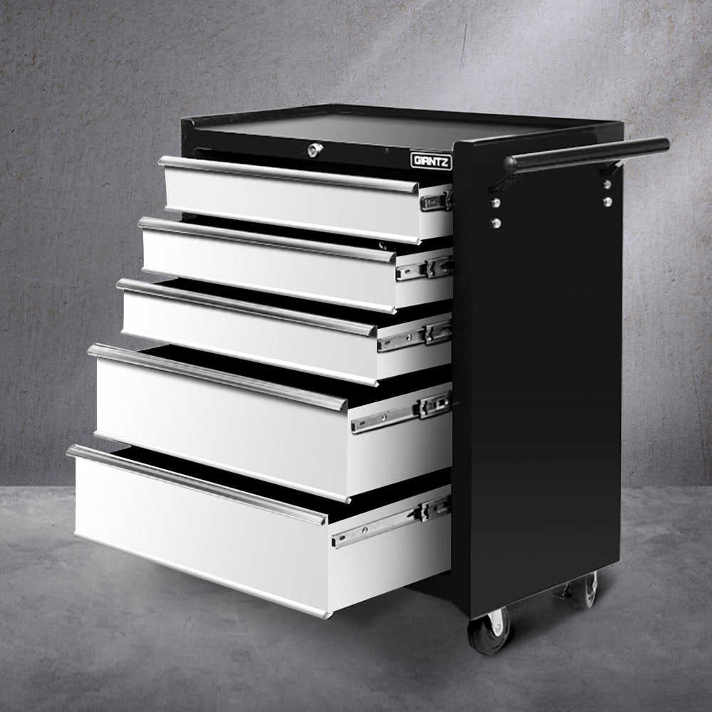 Tool Cabinets: Giantz 5 Drawer Tool Box Cabinet Chest Trolley Box Garage Storage Toolbox Grey