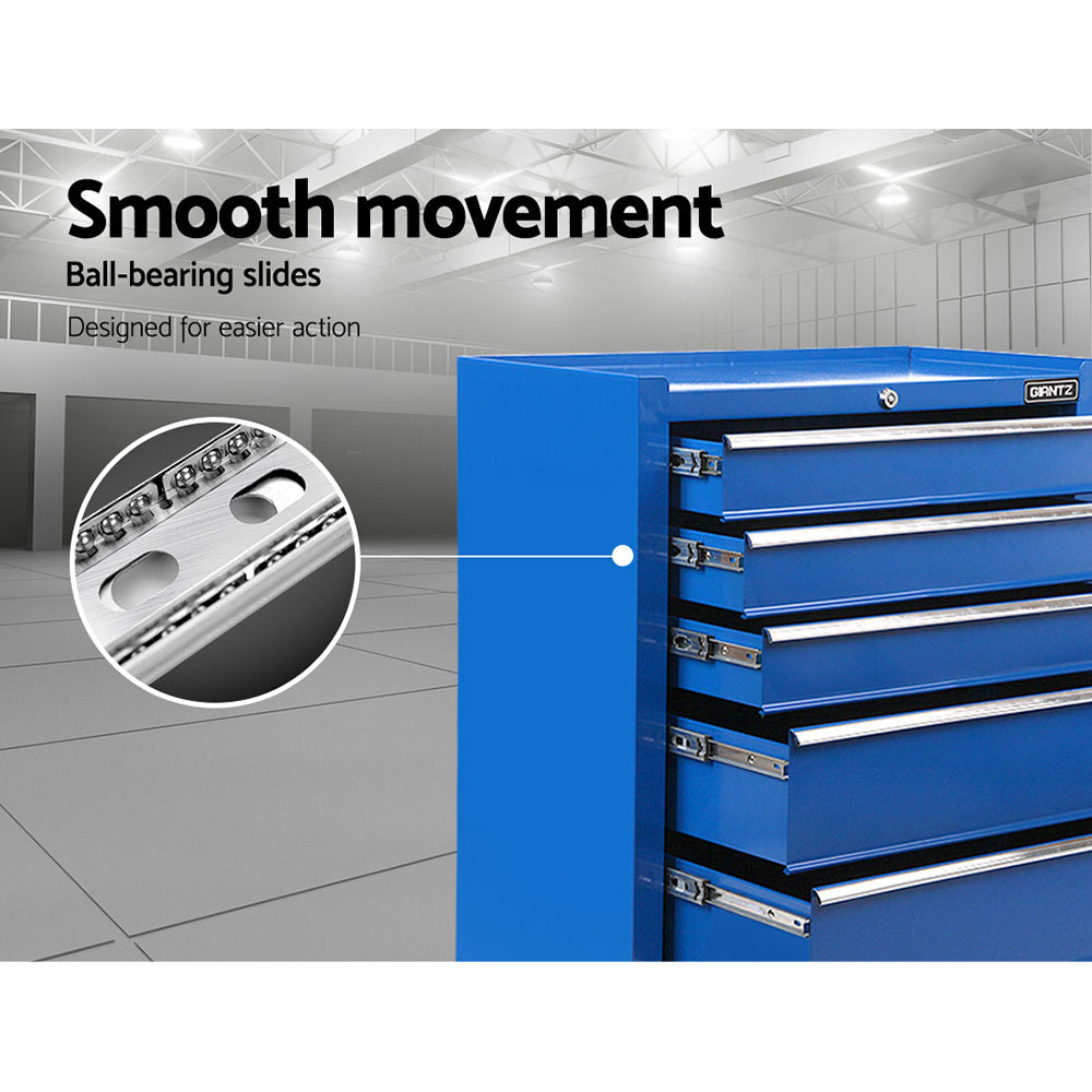 Tool Cabinets: Giantz 5 Drawer Tool Box Cabinet Chest Trolley Box Garage Storage Toolbox Blue